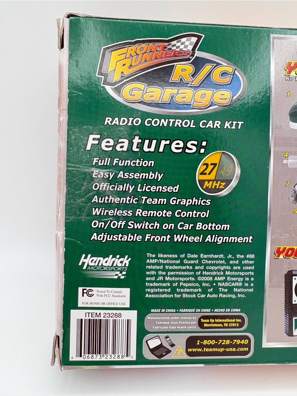 Front Runners R/C Garage Radio Control Car Kit You Build It NASCAR #88 Earnhardt - Picture 10 of 13